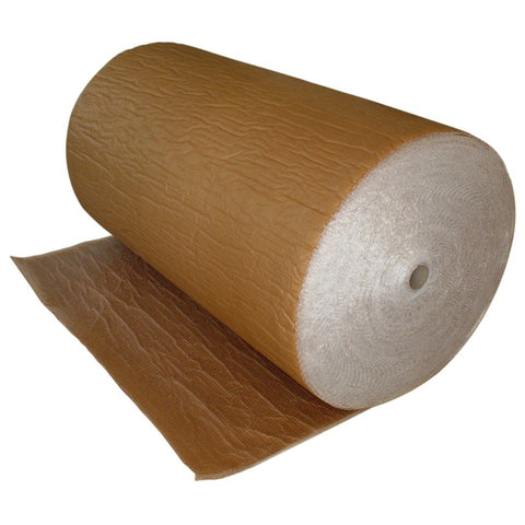 Pluriball accoppiato con carta avana 100 cm x 100 m 162 G/mq trasloco