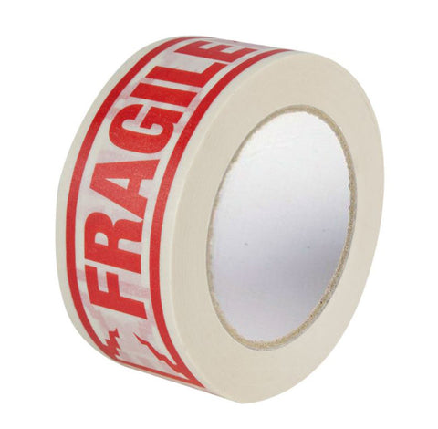 Nastro prestampato FRAGILE in carta 50 mm x 50 m trasloco oggetti delicati